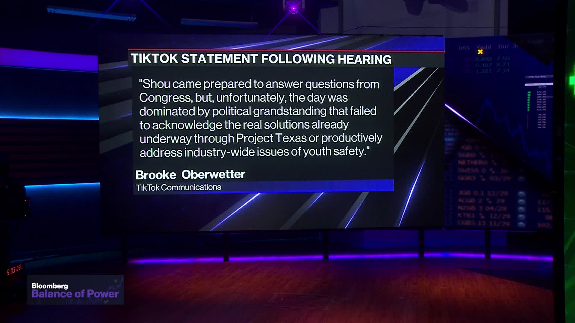 Watch TikTok CEO Faces Tough Hearing In Congress - Bloomberg