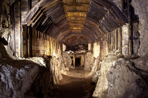 This file photo shows part of a subterranean system built by Nazi Germany in what is today Gluszyca-Osowka, Poland.