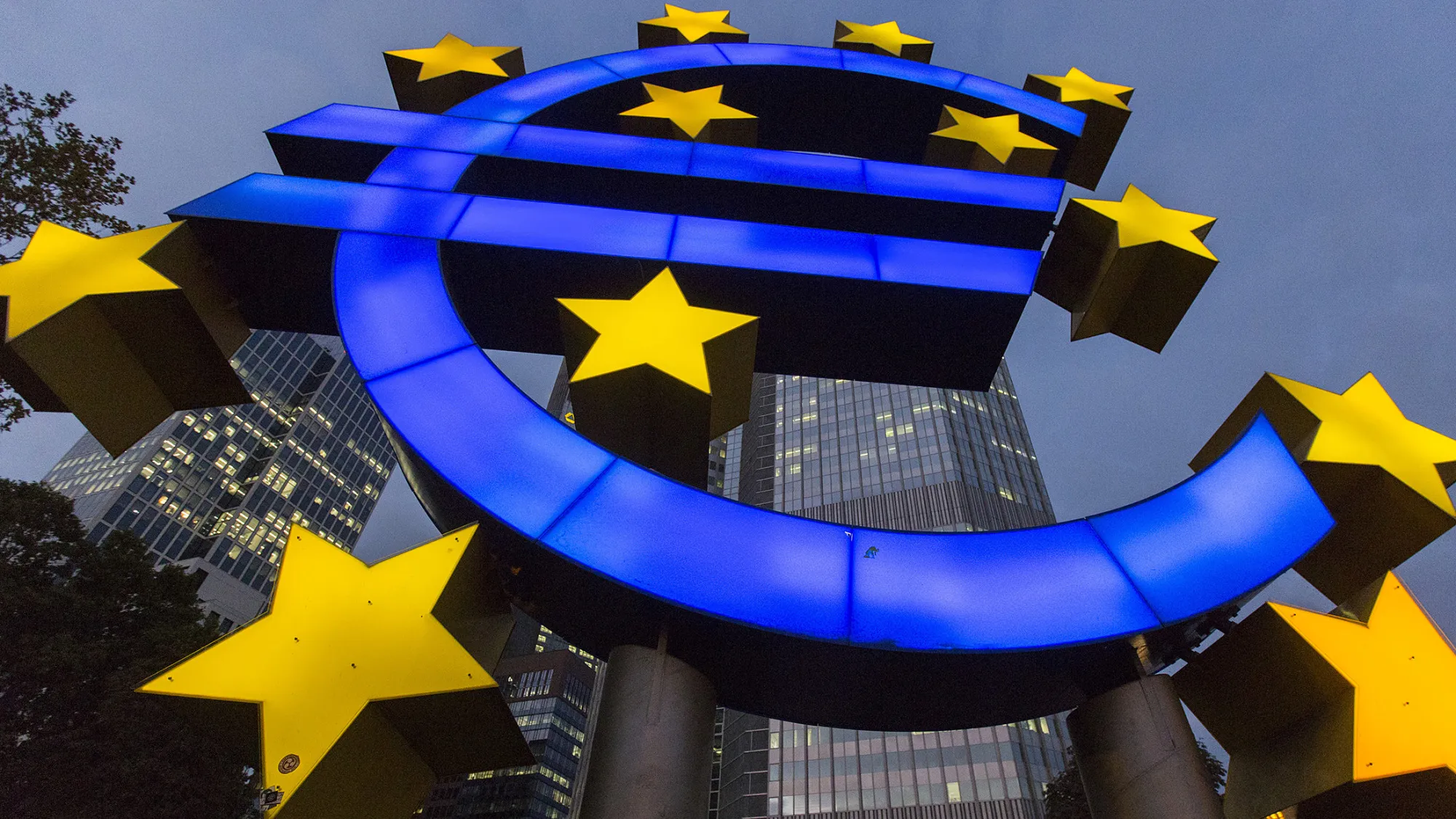 European Central Bank Headquarters And Frankfurt's Financial District Ahead Of Comprehensive Bank Assessment