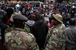 Kenyans demonstrate on the streets to protest the high cost of food, in Nairobi on July 7.