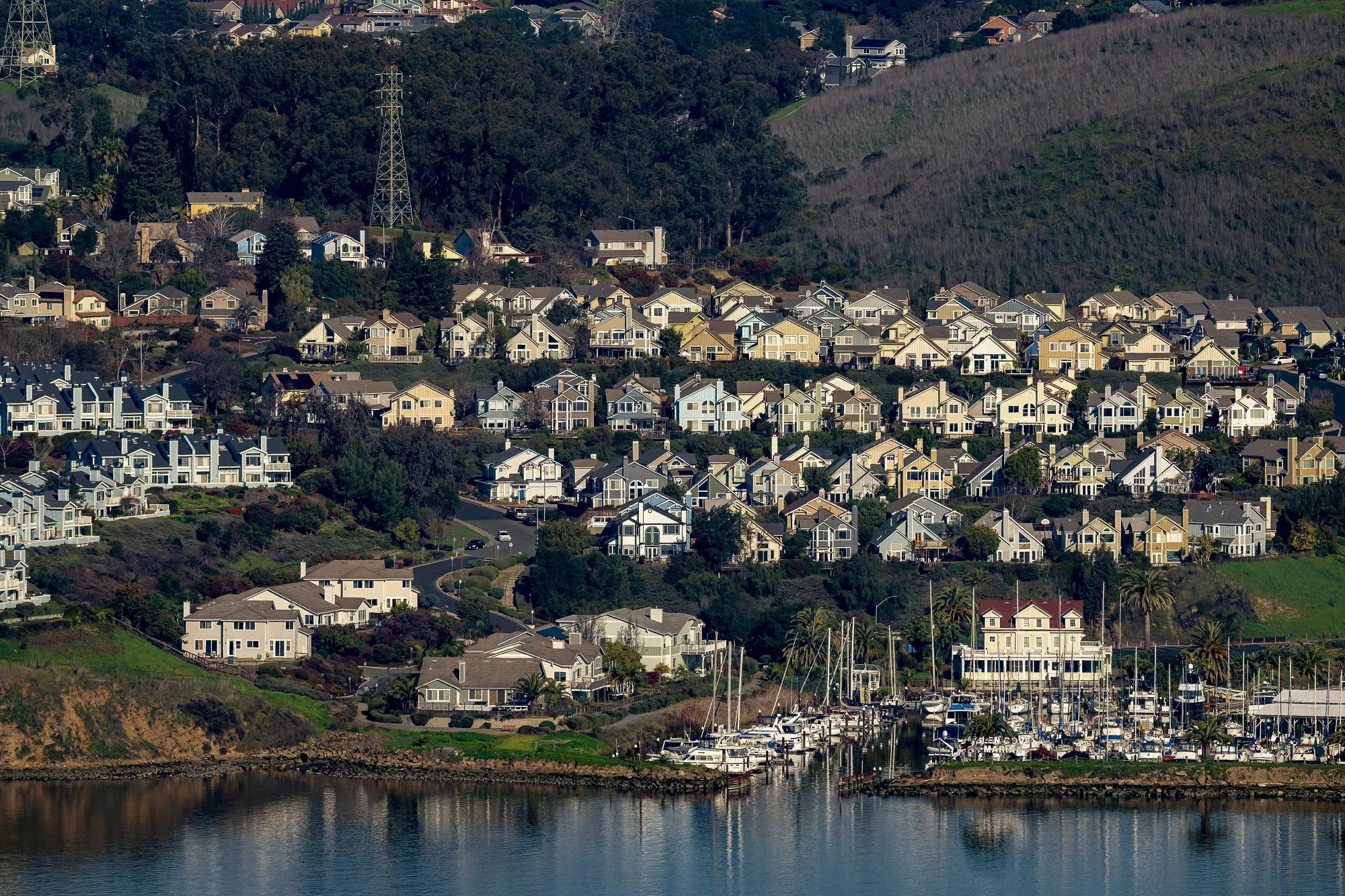 Homes in Vallejo, California, on Jan. 22.