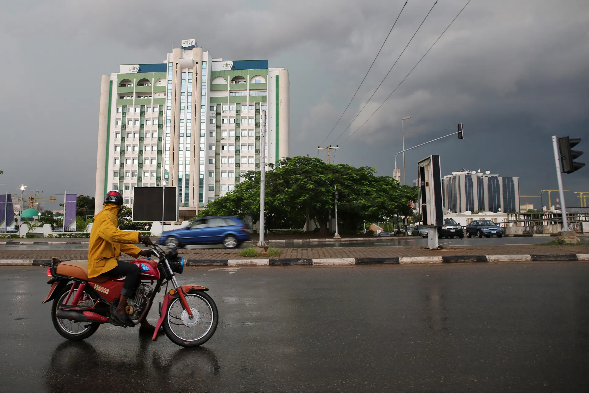 The head office of Unity Bank in Abuja, Nigeria in 2015.
