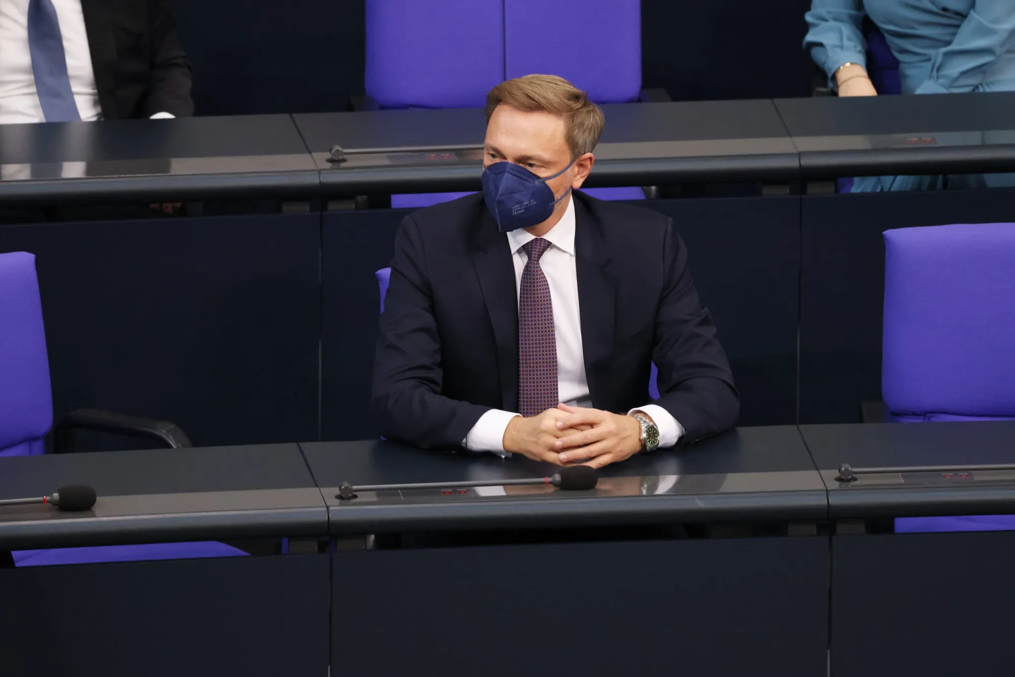 Christian Lindner at the Bundestag in Berlin, Germany, on Dec. 8, 2021.