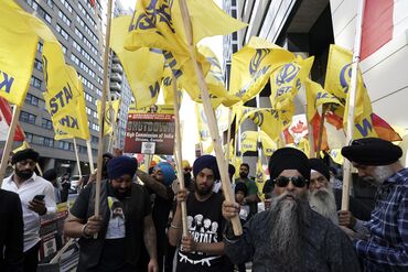 Demonstrators As Canada Gave Details Linking India Government To Sikh Murder