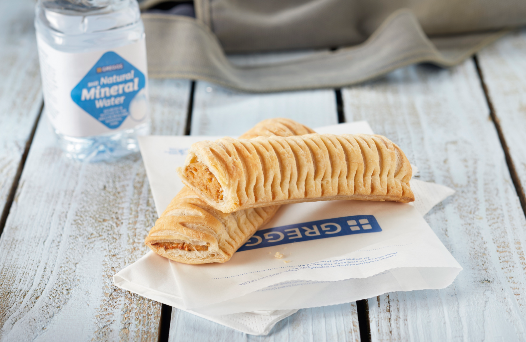 Greggs is blasted for photo of a sausage roll being eaten from the