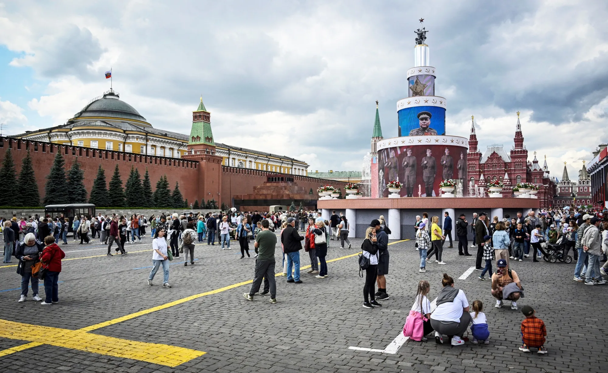 Red Square in Moscow in June.&nbsp;