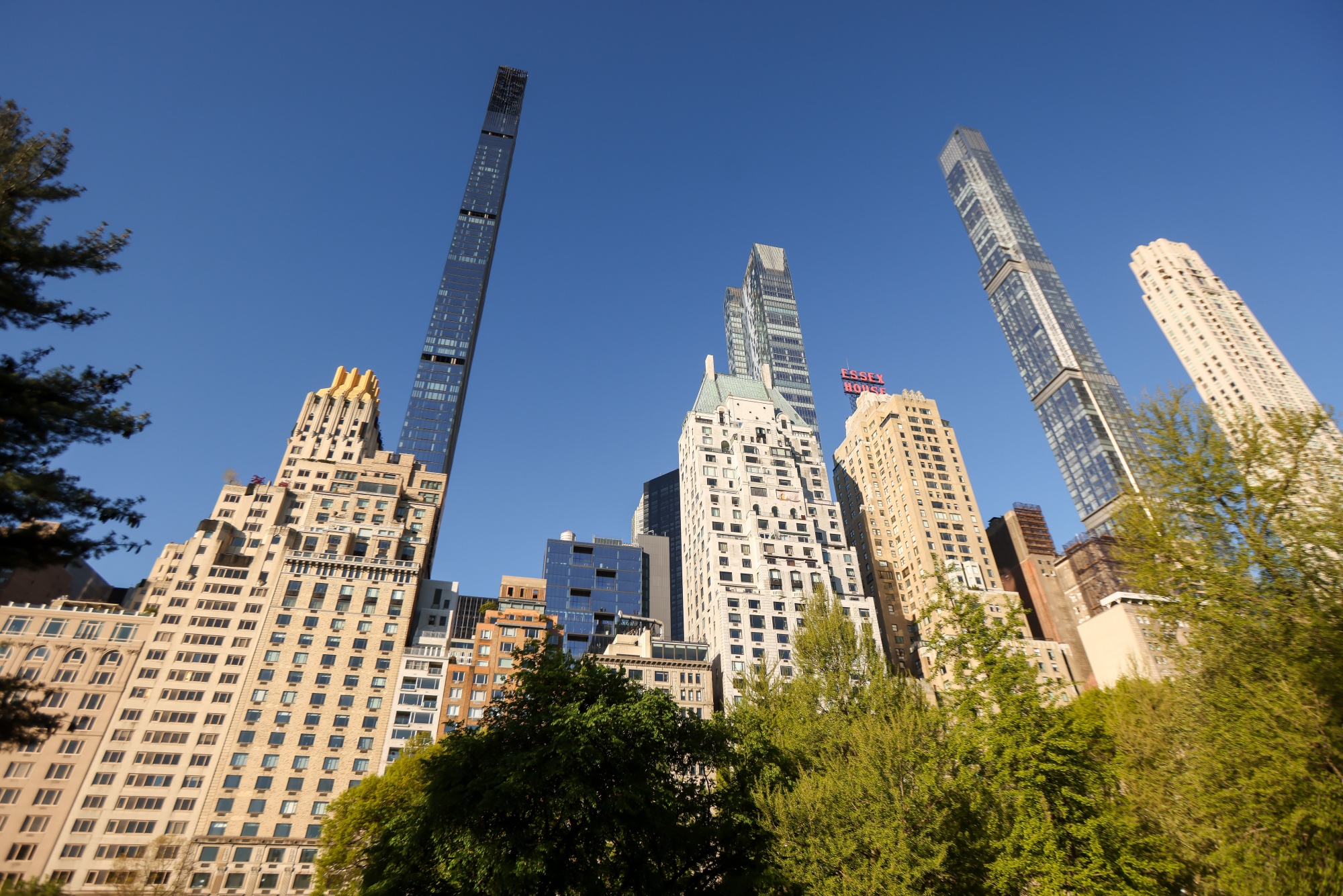 Residential luxury towers along Billionaire's Row in New York.