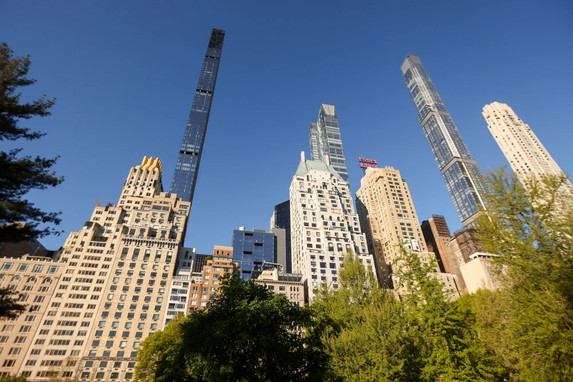 Residential luxury towers along Billionaire's Row in New York.