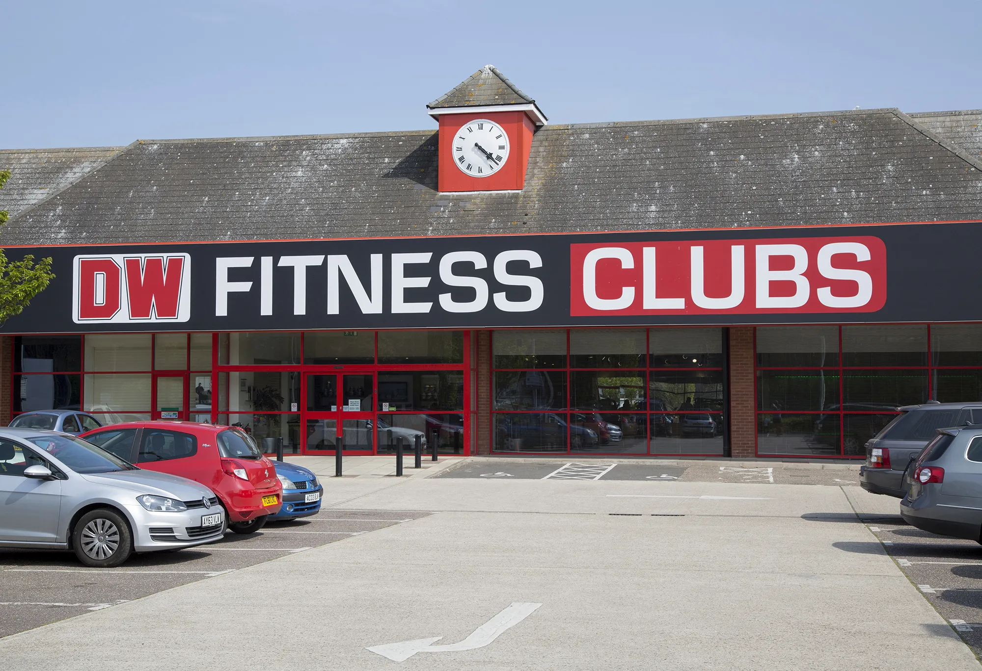 DW Fitness Clubs gym building in central Ipswich, Suffolk, England.