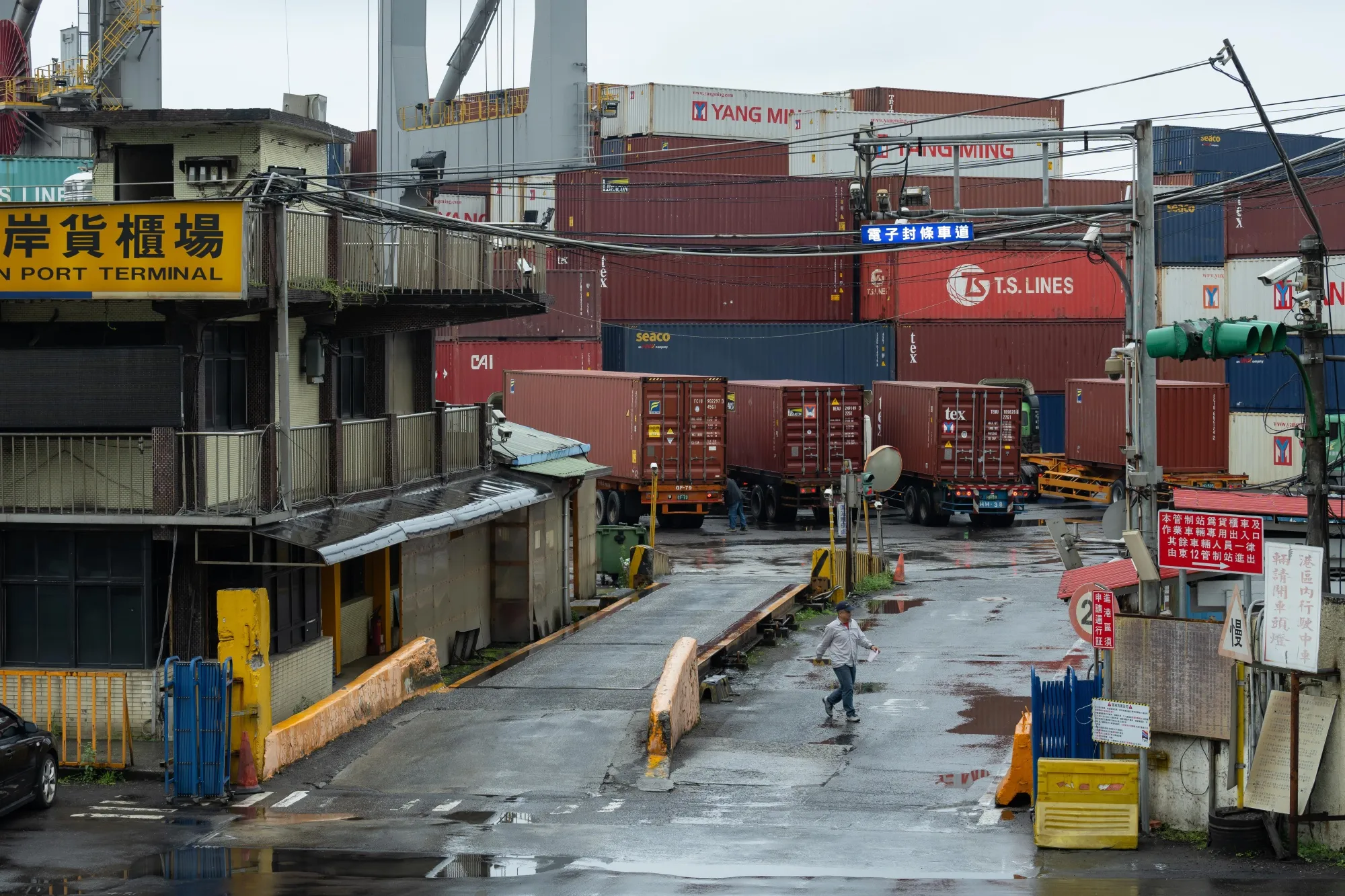 Views of Keelung Port In Taiwan Ahead of GDP Figures