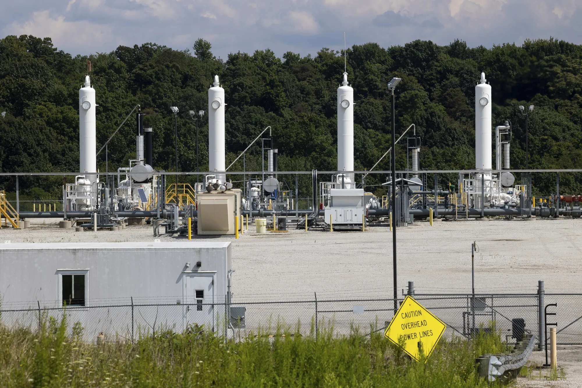 A Williams natural gas-compressor station in Jefferson County, Ohio.