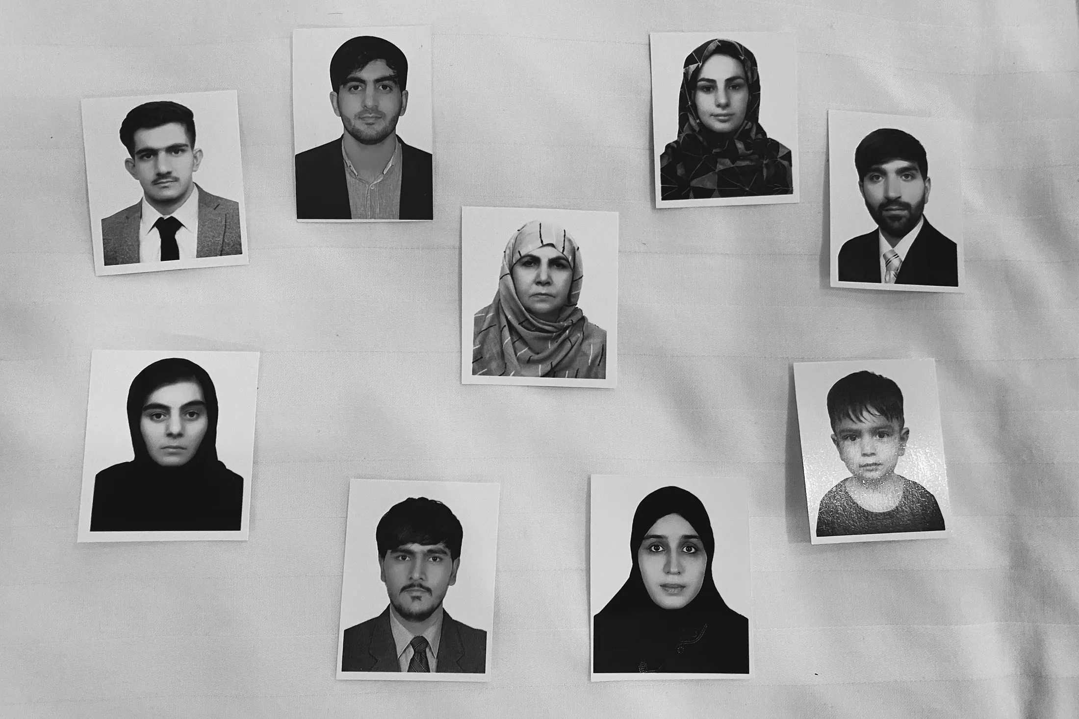 The family’s passport photos.&nbsp;&nbsp;