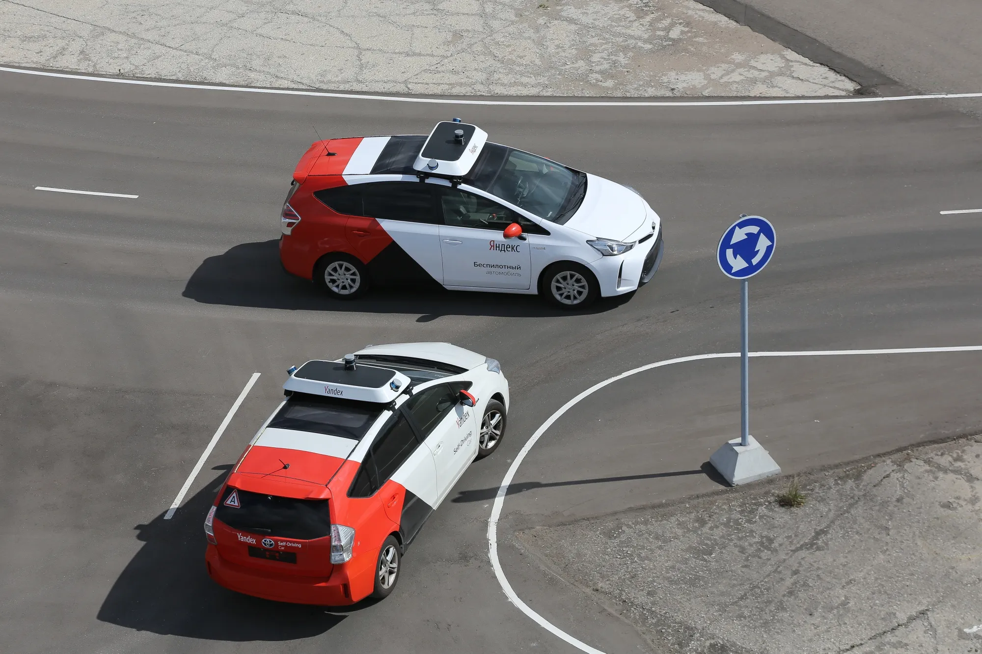 Yandex.Taxi driverless vehicles take part in&nbsp;testing&nbsp;near Moscow, Russia.