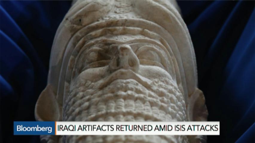 Watch Iraqi Artifacts Returned Amid Islamic State Attacks - Bloomberg