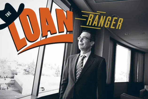 Mnuchin surveys the view from OneWest's Pasadena headquarters