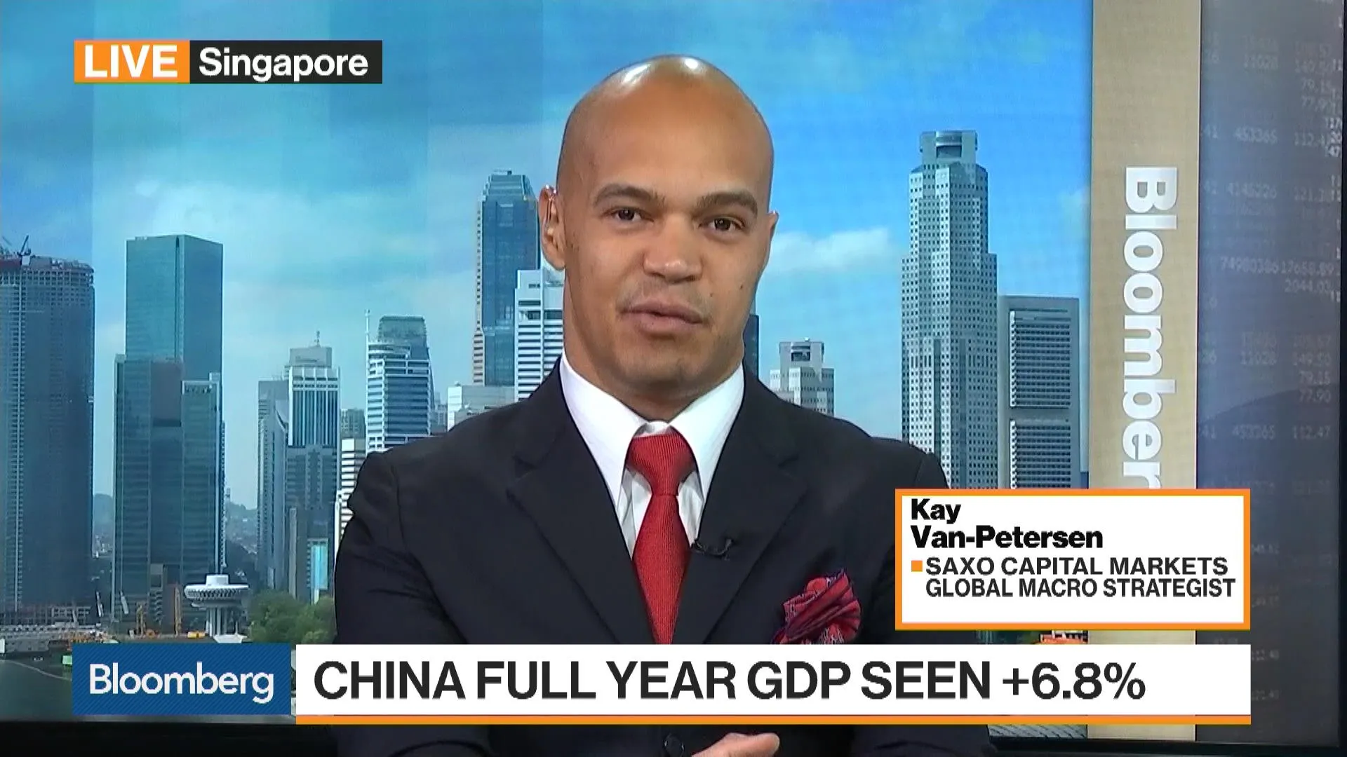 Watch China Full Year GDP Seen at 6.8% - Bloomberg