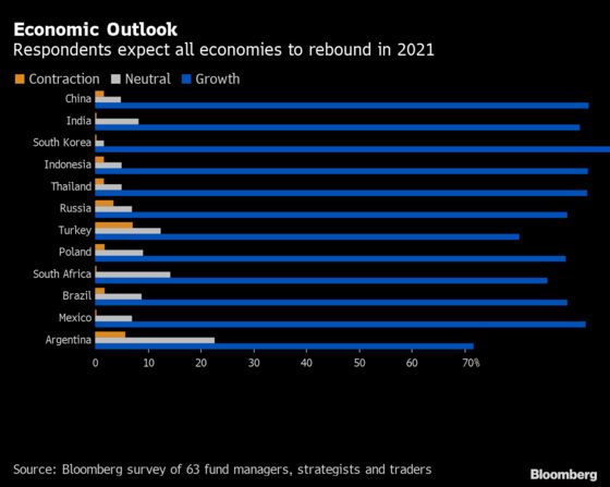 Emerging-Market Investors Predict Rally Will Roll On Into 2021