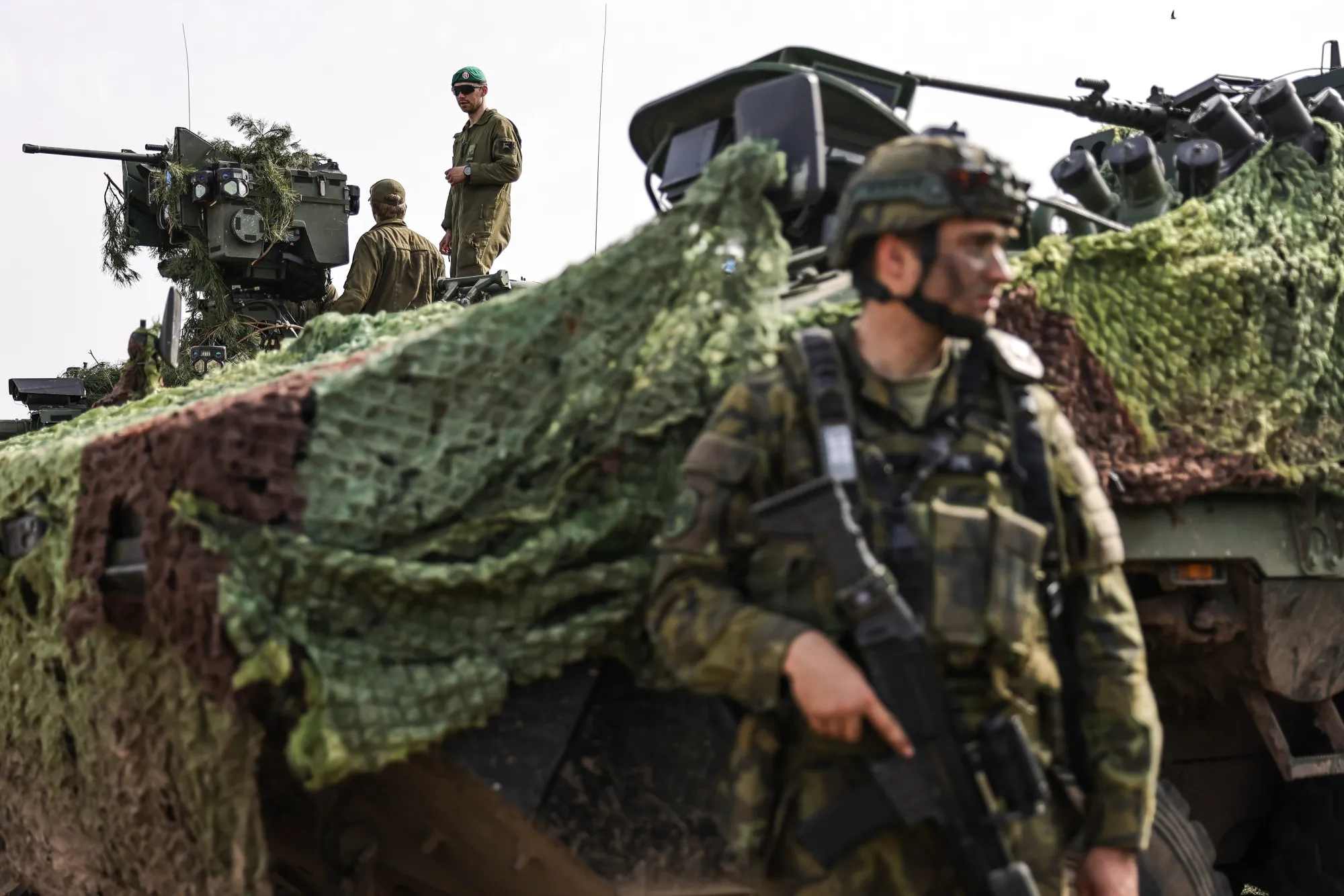 European soldiers take part in an urban combat training exercise&nbsp;in Germany in 2024.