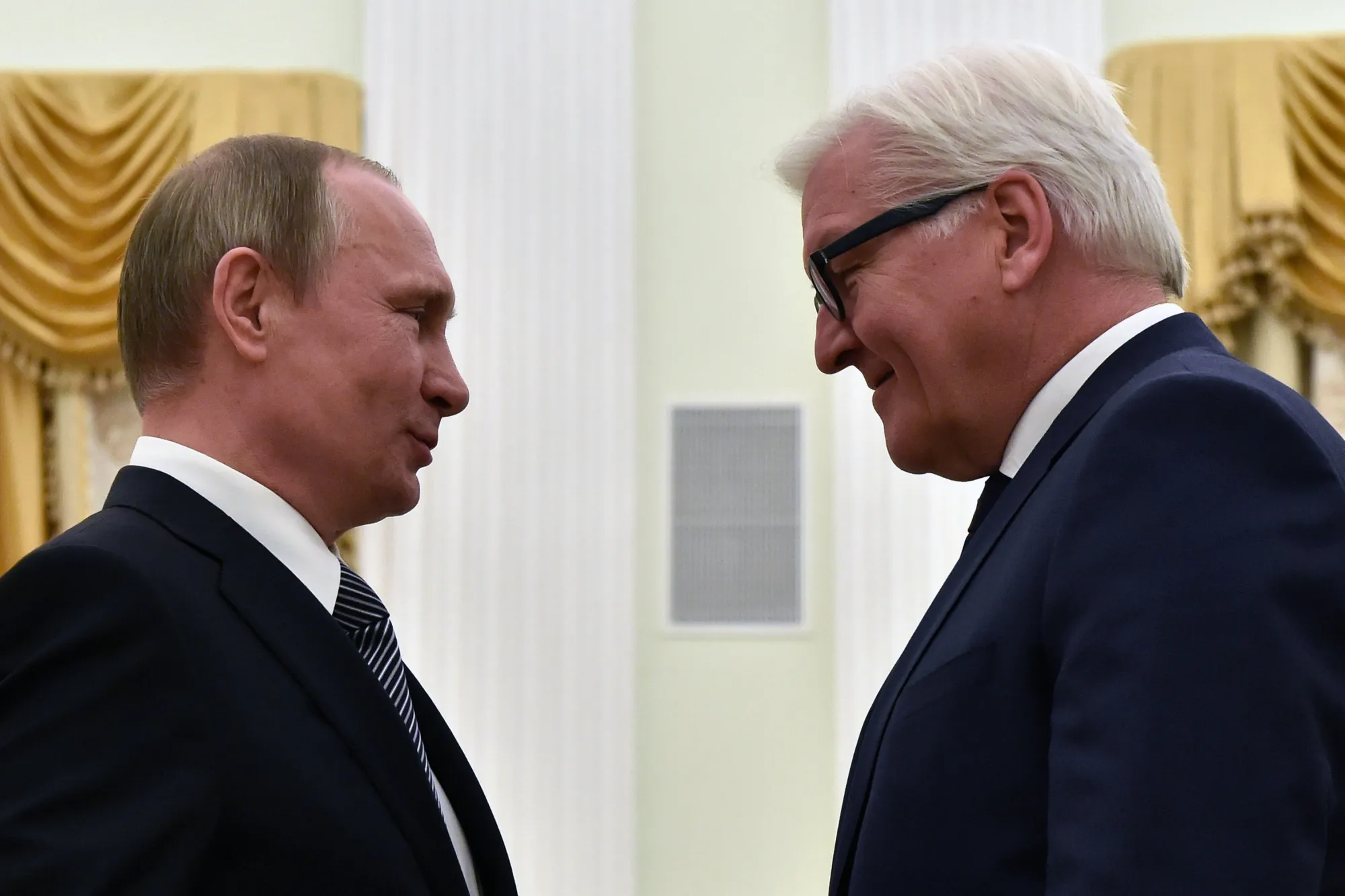 Putin and Steinmeier, so simpatico.