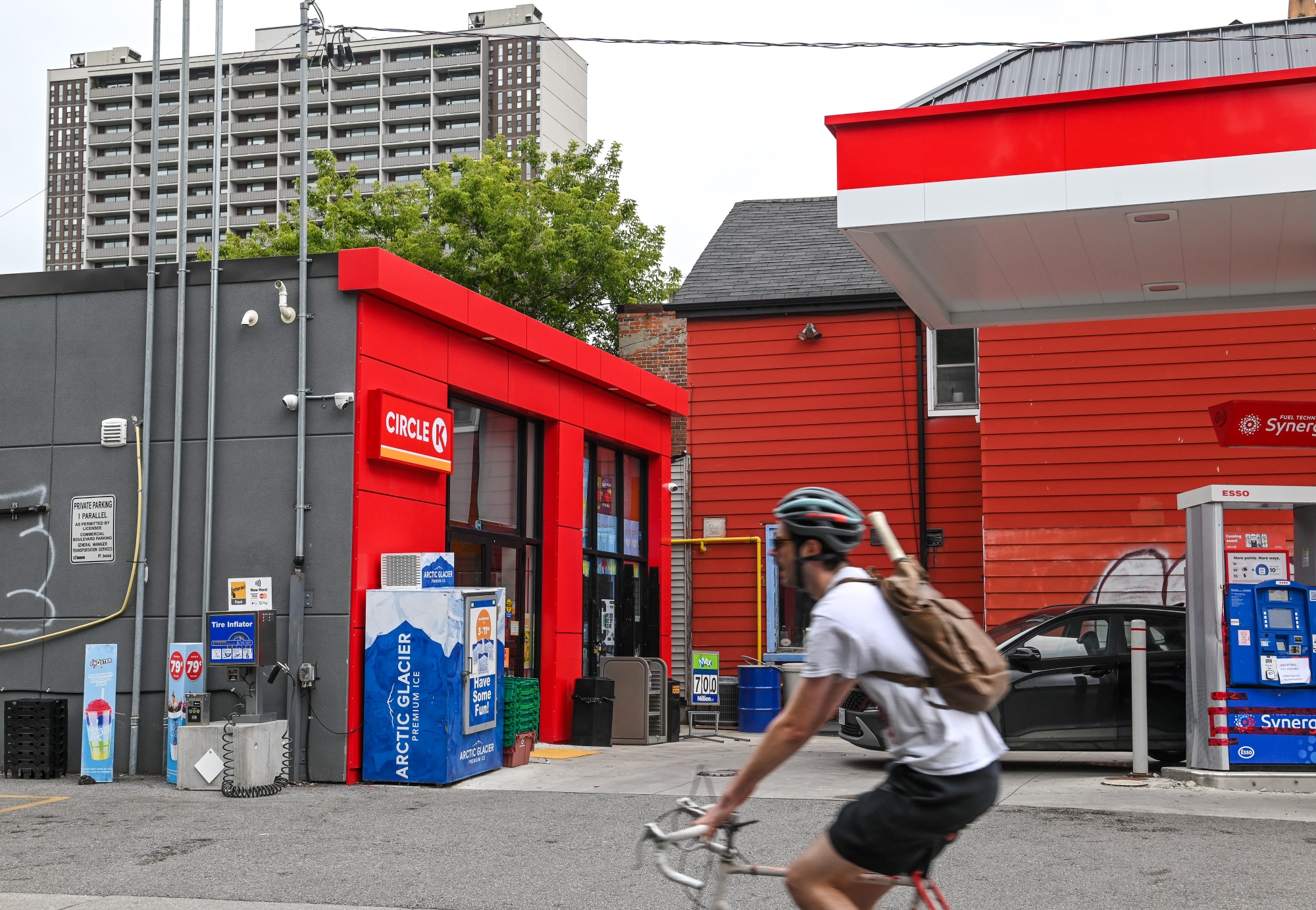 A Circle K convenience store at a gas station in Toronto, Ontario, Canada, on Monday, Aug. 19, 2024. Circle K operator Alimentation Couche-Tard Inc. made a proposal to take over much larger rival and 7-Eleven owner Seven & i Holdings Co., in what would be the biggest foreign takeover of a Japanese company.