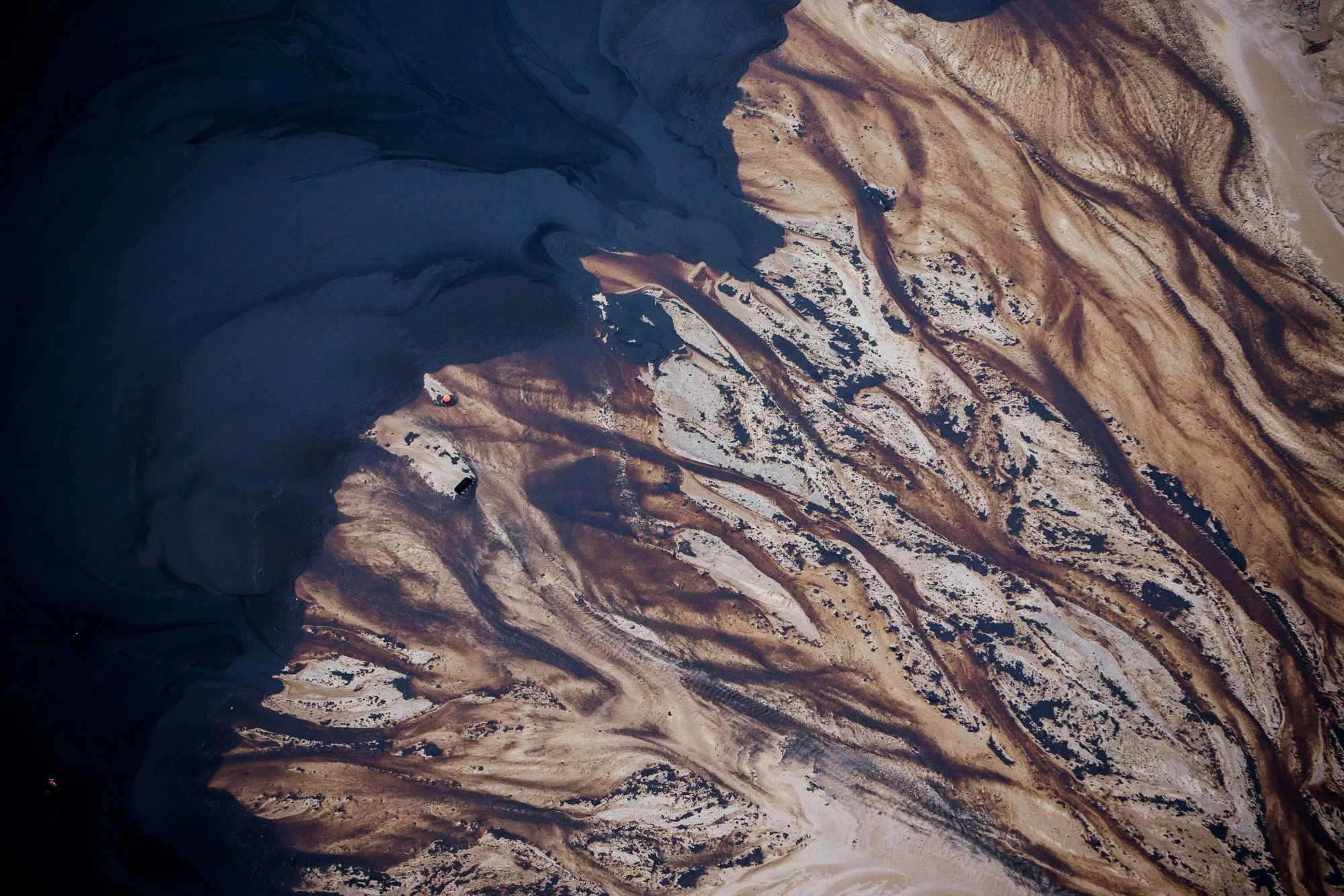 Athabasca oil sands near Fort McMurray, Alberta, Canada.