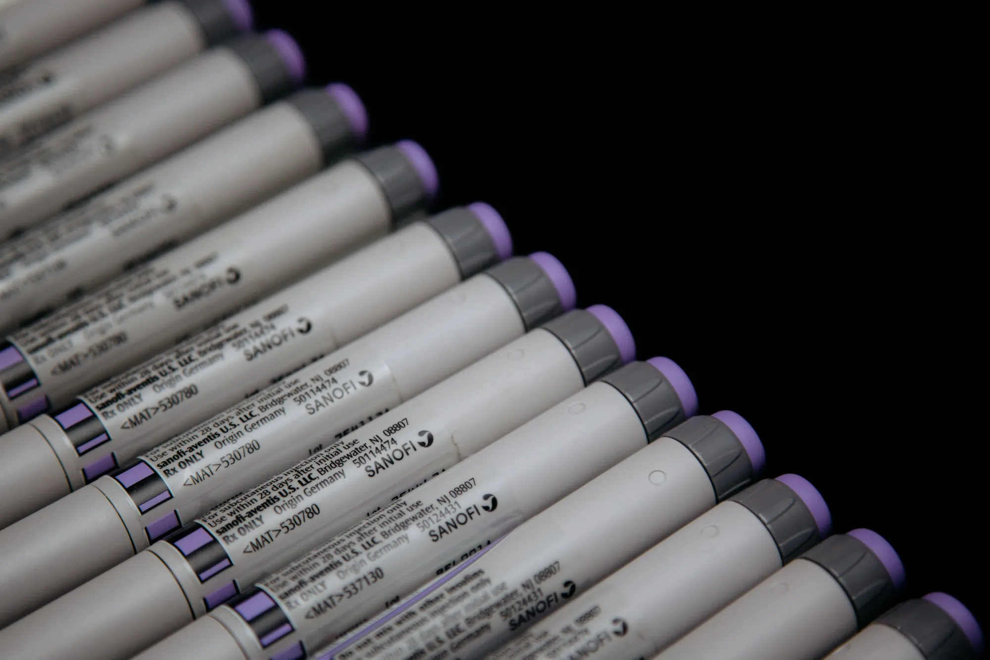 Sanofi Lantus brand insulin pens are arranged for a photograph in the Brooklyn borough of New York, U.S., on Friday, April 5, 2019. Makers of top-selling insulin products will continue to bear the brunt of Congress' drug-pricing efforts in 2019 as diabetes remains a source of frustration to policy makers in both parties.