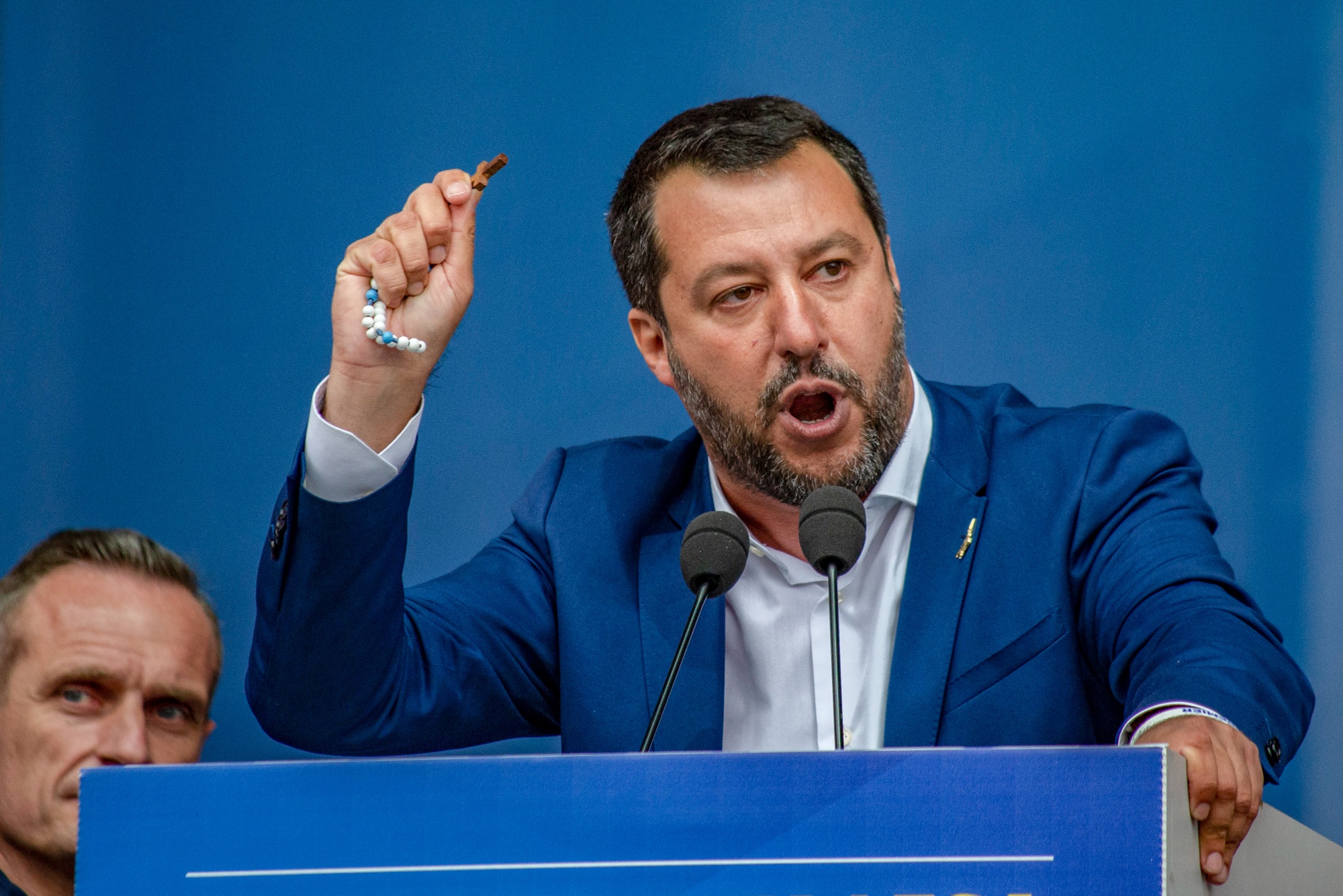 Italy’s Salvini Sparks Clash on Security as Election Nears - Bloomberg