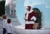 Bubble Santa Appears At Lights On Broadway Event
