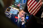 Trading On The Floor Of The NYSE As U.S. Stocks Rise With Dollar