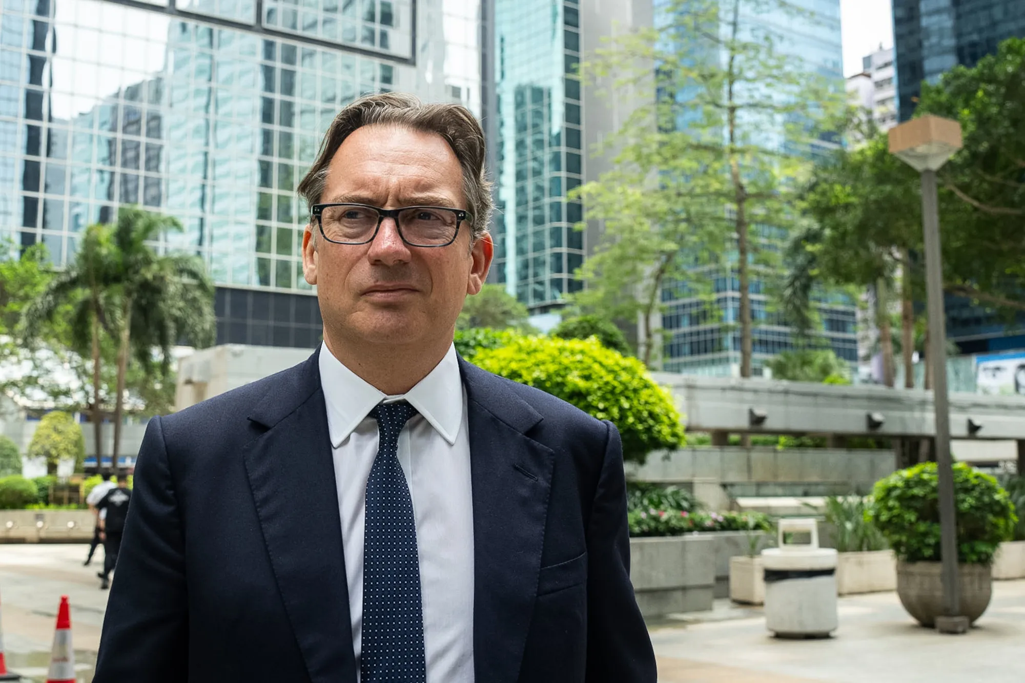 Simon Sadler in Hong Kong on May 4.