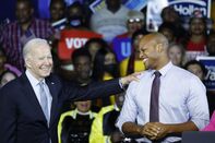 President Biden Joins Maryland Democratic Candidates For Election Day Eve Rally