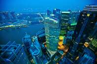 General Images Of Singapore's Financial Center As It Overtakes Hong Kong's To be World Number 3
