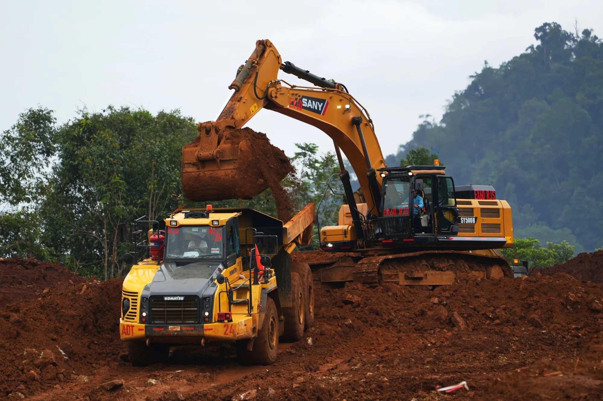 A nickel mine in Sulawesi, Indonesia.