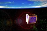 Rendering of the AAU CubeSat built by students from Aalborg University in Denmark.