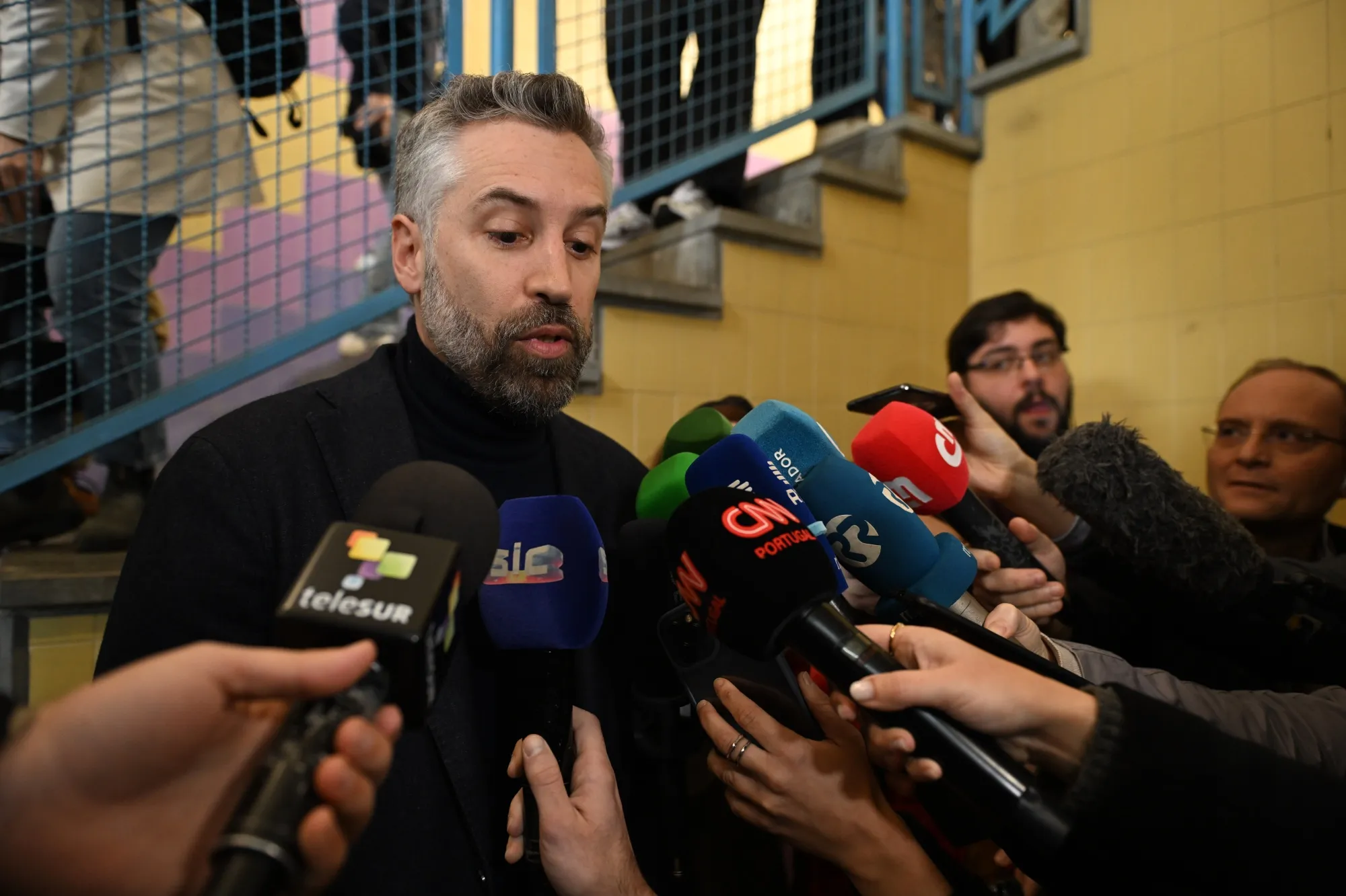 Pedro Nuno Santos after voting on March 10.