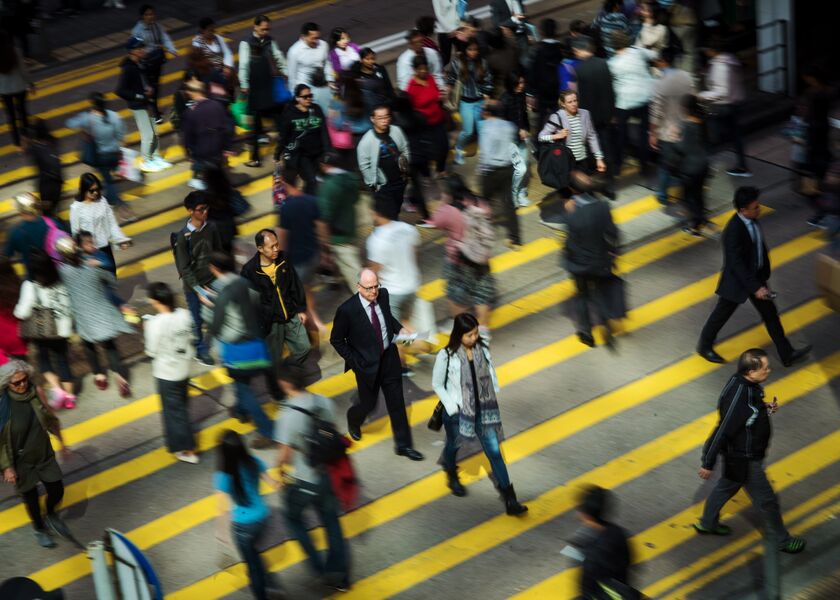 Images of Electronic Stock Boards As Hong Kong's Hang Seng Index Rises Above 30,000 to Decade-High