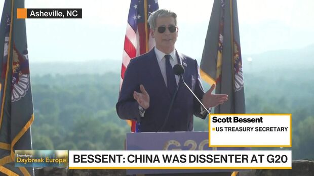 China prevented G20 communique over imbalance spat, says Bessent; Treasury Secretary cites 'unsustainable' cheap exports