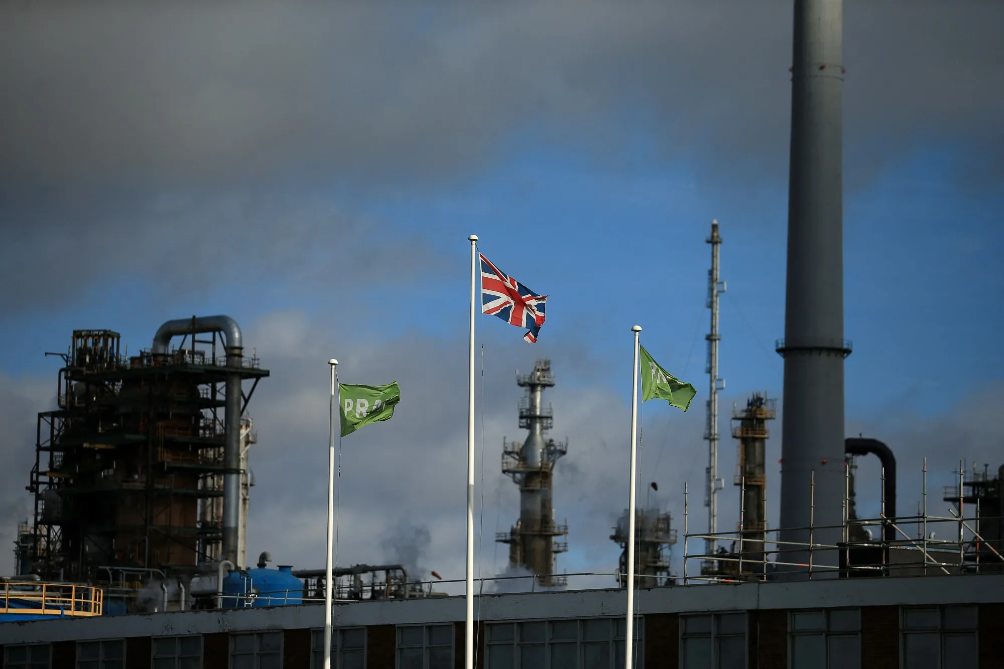 The Lindsey oil refinery in North Killingholme, UK.