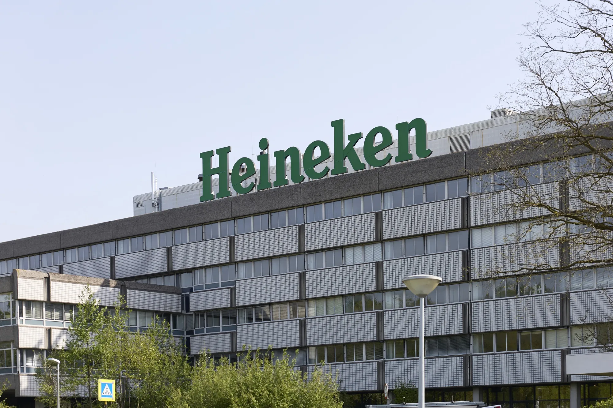 The head office at the Heineken NV brewery in Zoeterwoude, Netherlands.