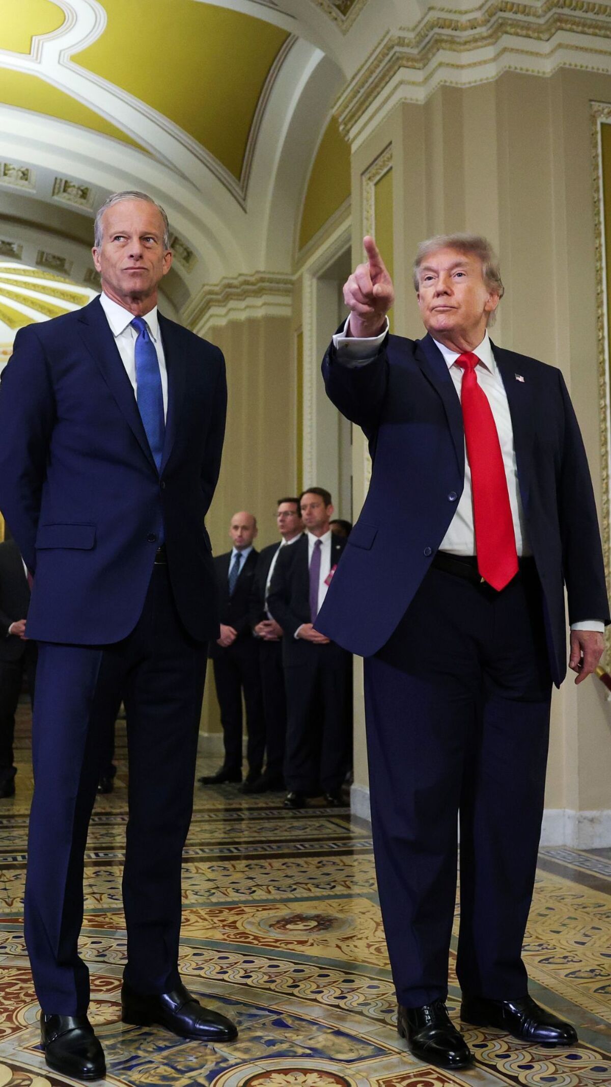 Trump Touts Iran Progress as He Meets Senate GOP at Capitol