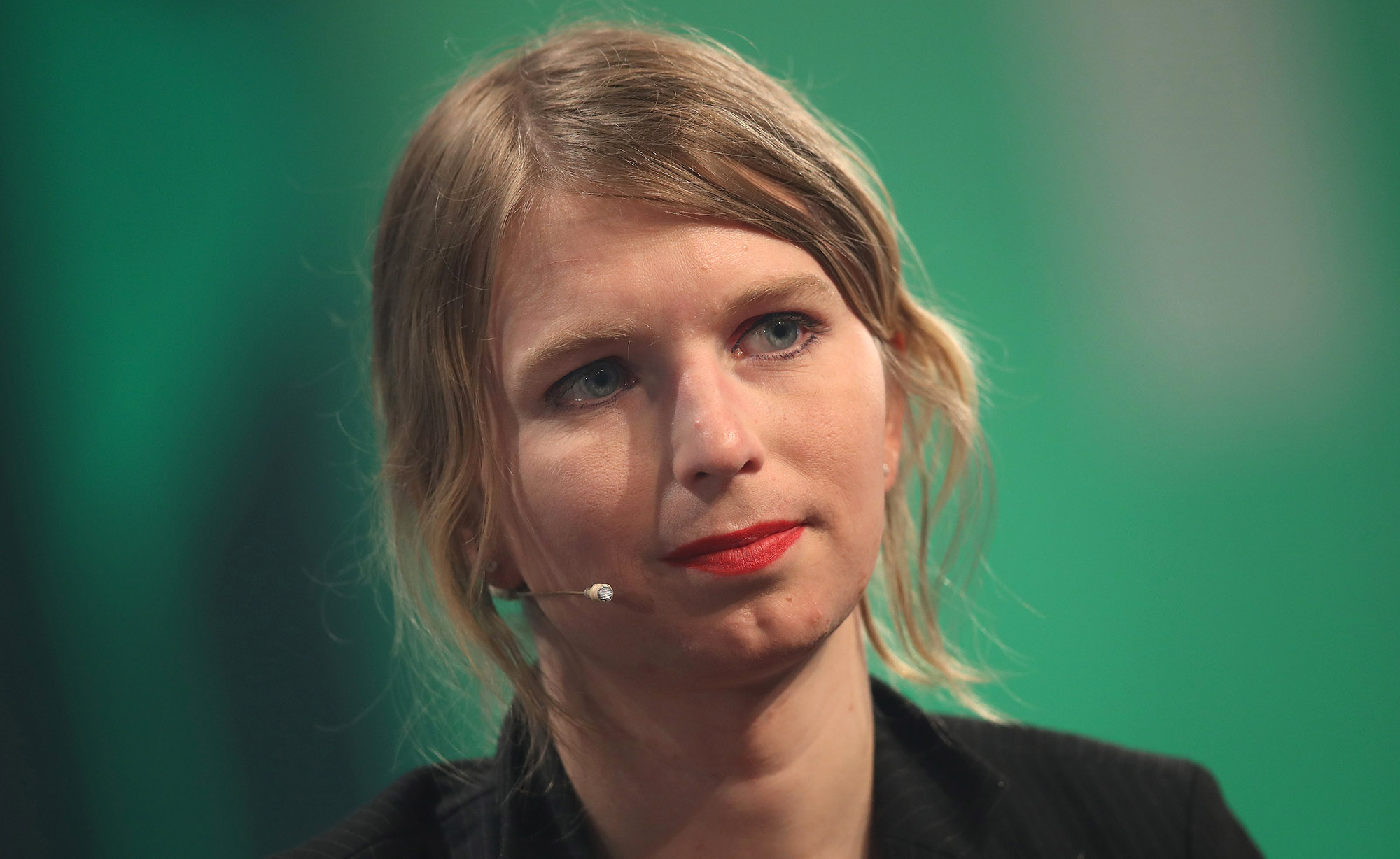 Chelsea Manning speaks in Berlin on May 2.