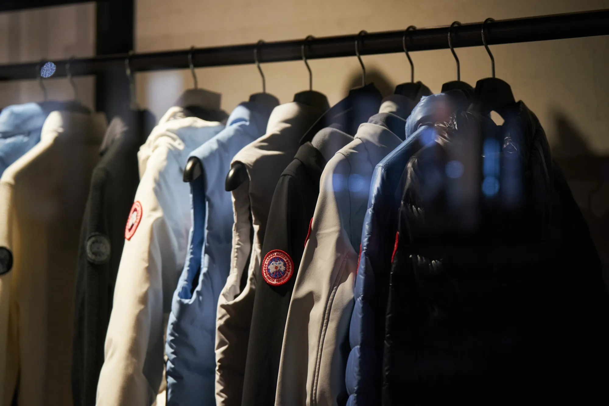 Vests and jackets for sale at a Canada Goose store in the SoHo neighborhood of New York.