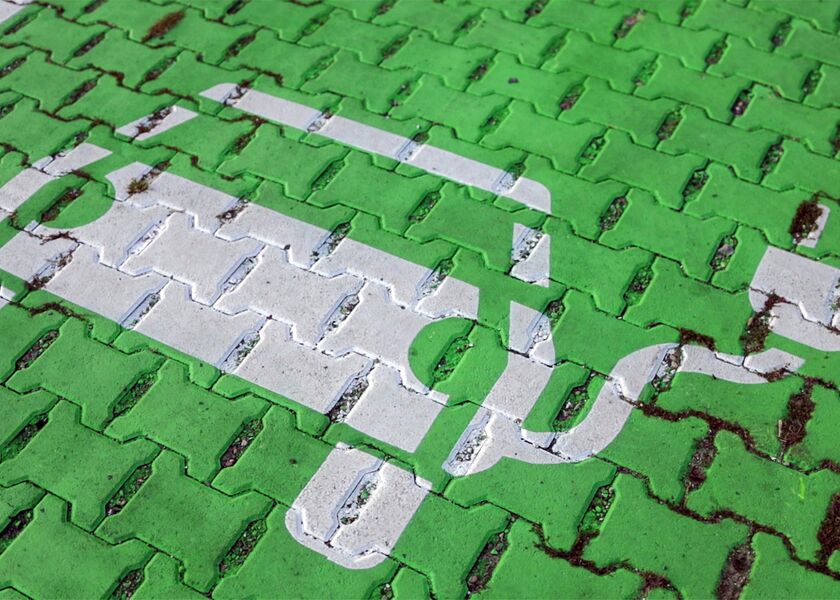 Electric Car Charging Point Symbol