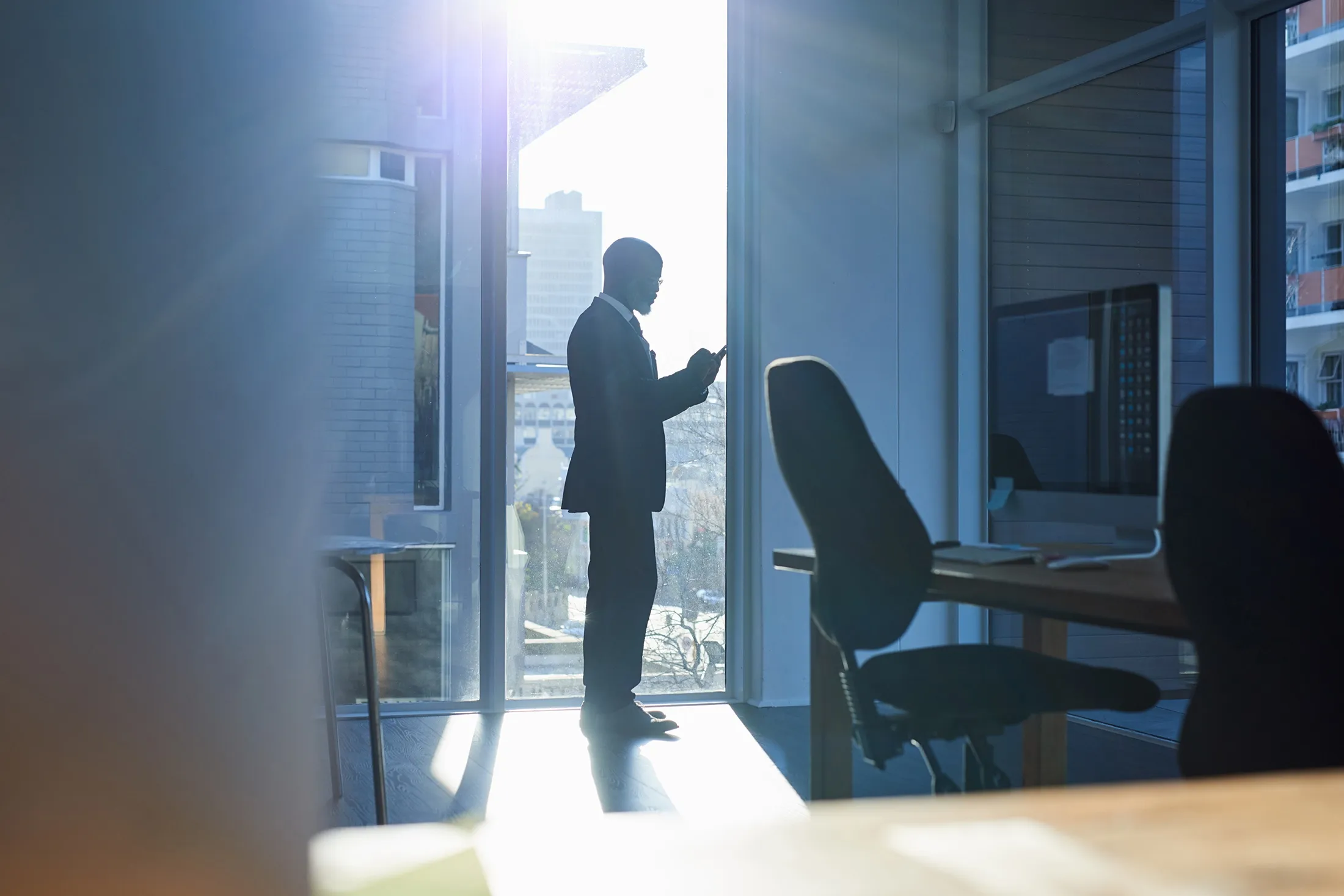 Technology enables him to navigate the big corporate landscape