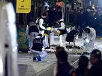 Forensics officers work at the scene of the explosion in Istanbul, on Nov. 13.