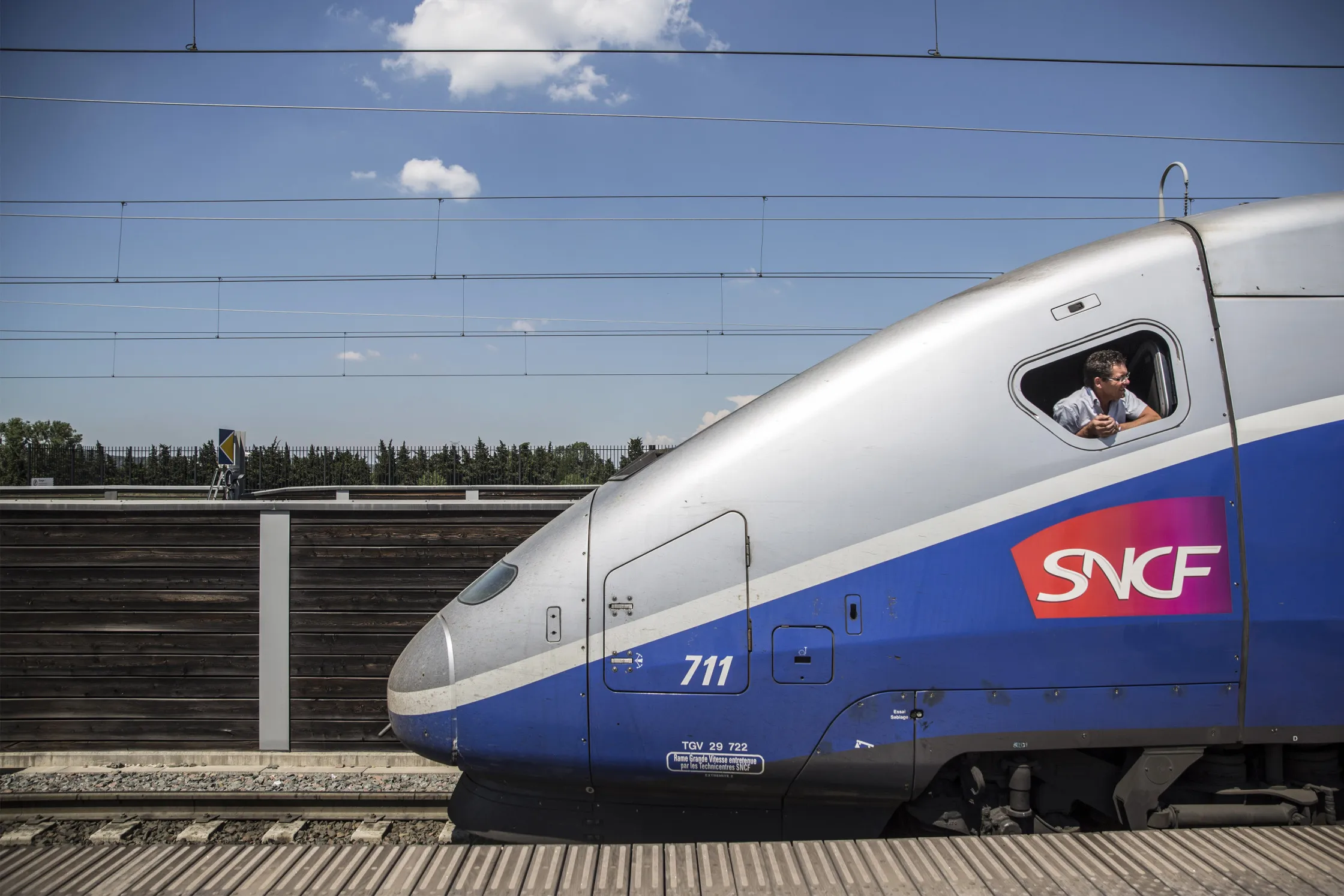 A&nbsp;&nbsp;French high-speed TGV train.