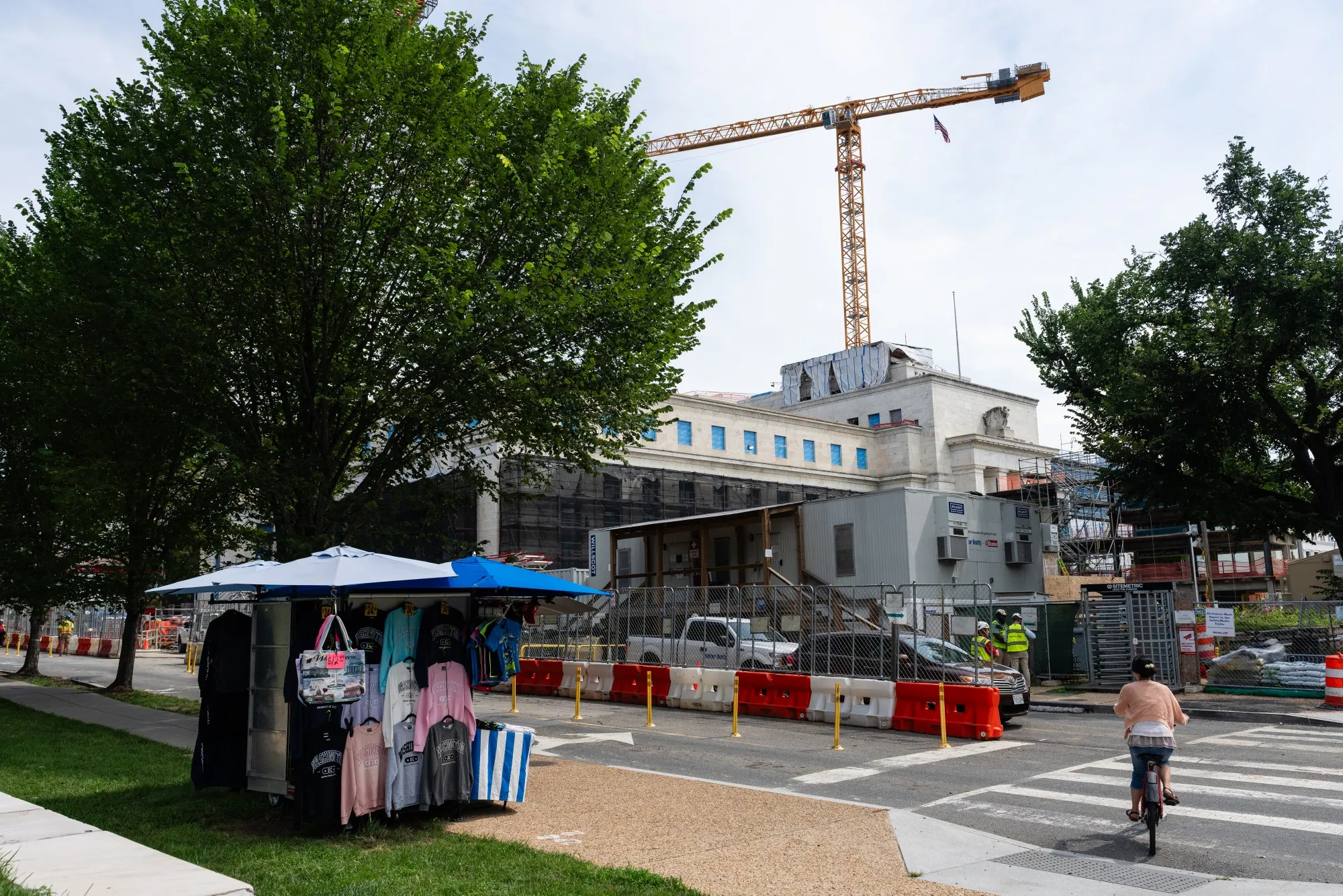 Construction on the Marriner S. Eccles Federal Reserve building in Washington, DC.