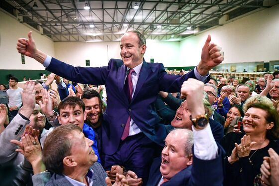 Sinn Fein Surge Leaves Irish Frontrunner With a Big Dilemma