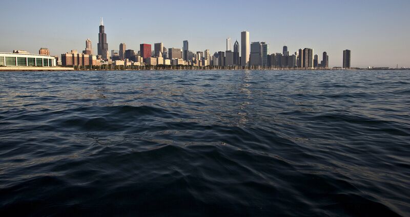 Chicago, Illinois, stands on the banks of Lake Michigan.
