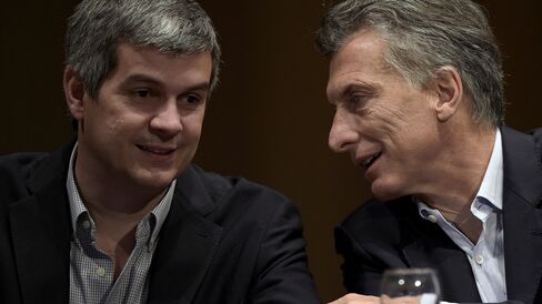 Marcos Pena and Mauricio Macri